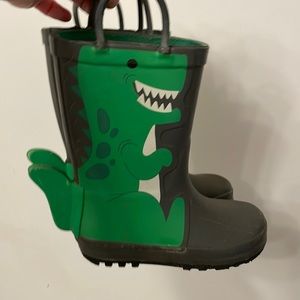Cat & Jack Toddler Size 9 Dinosaur Rain Boots